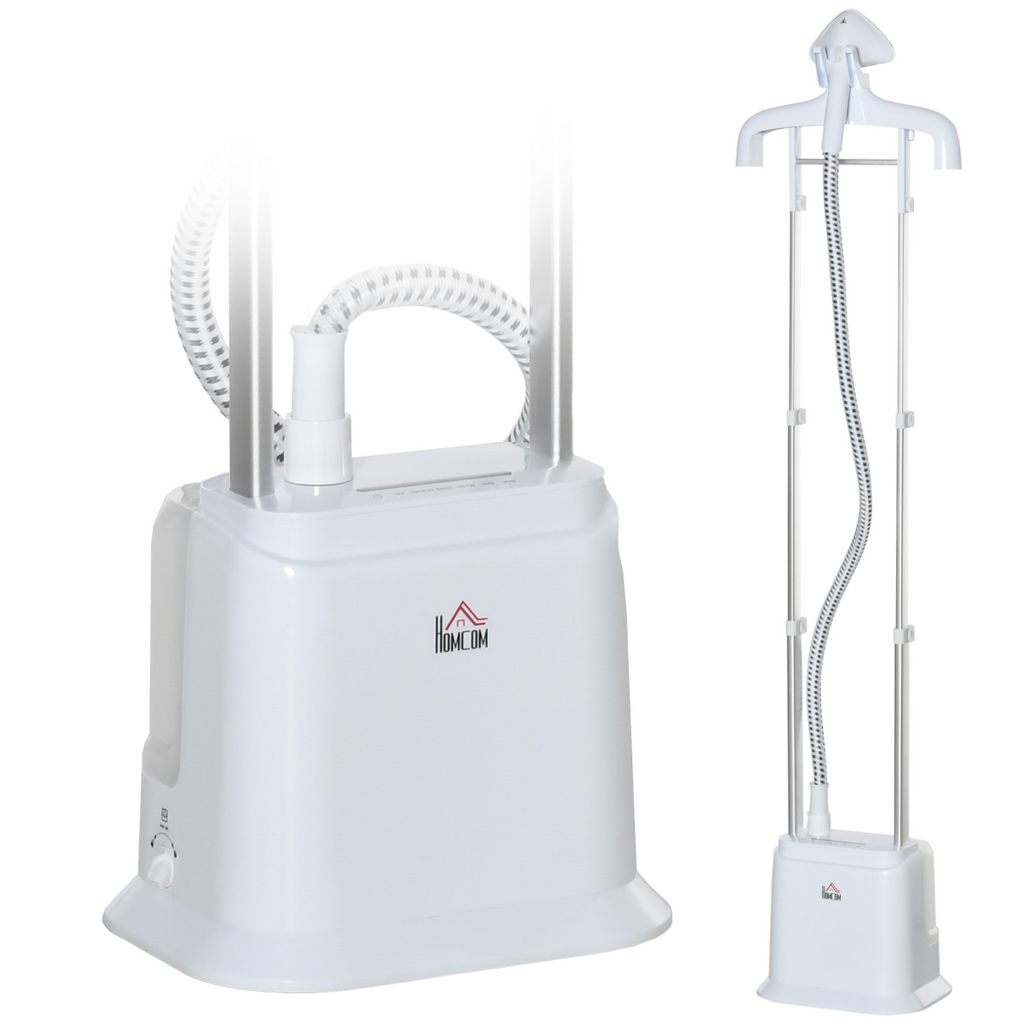 Upright Garment Clothes Steamer, 45s Fast Heat-up, 1.7L Tank White with
