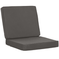 Outdoor Seat and Back Cushion Set Replacement Cushions, Dark Grey