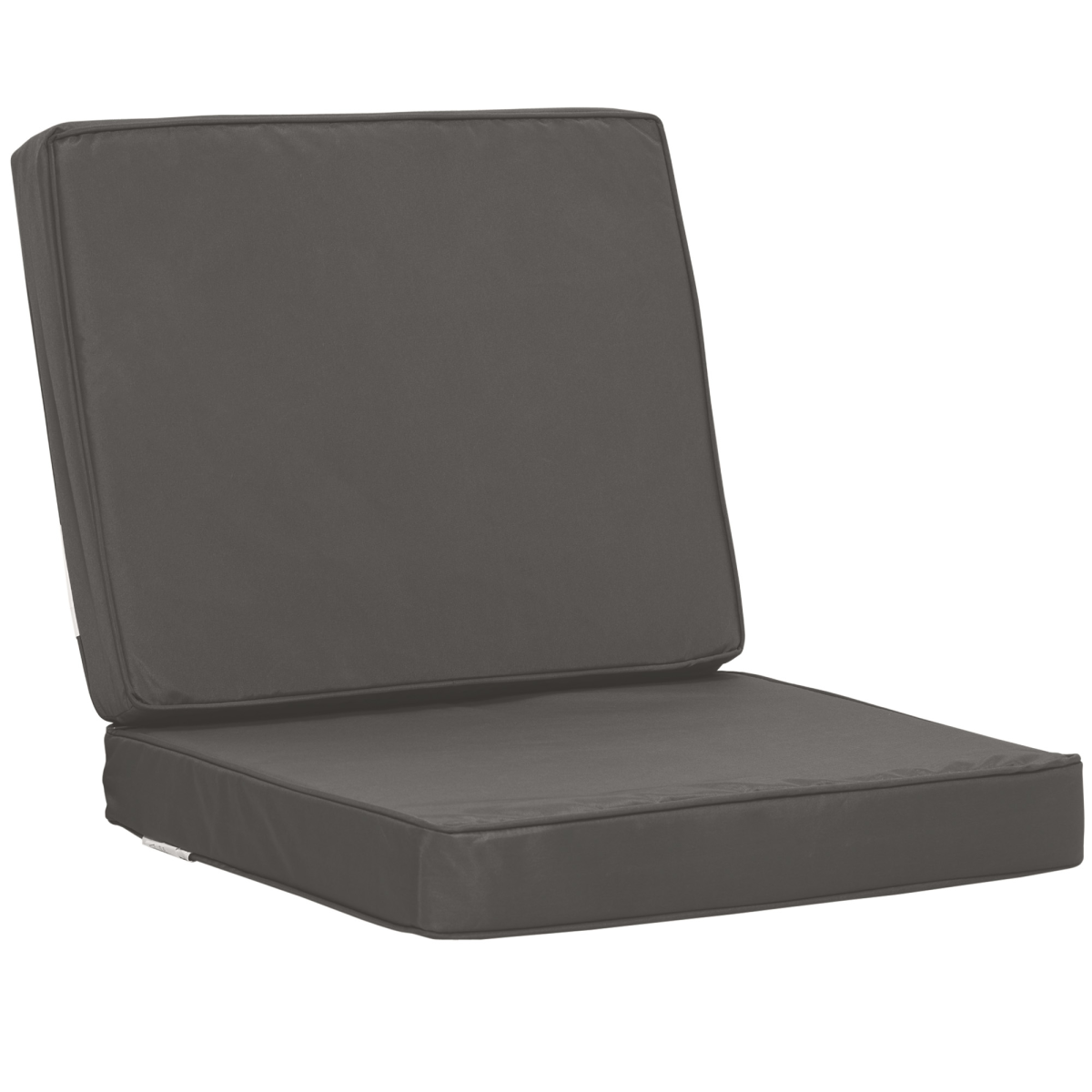 Outdoor Seat and Back Cushion Set Replacement Cushions, Dark Grey
