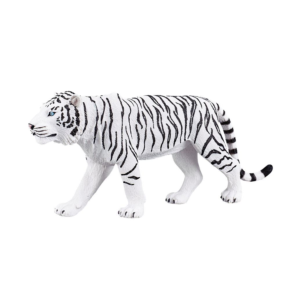 White Tiger Toy Figure  Realistic Big Cat Model