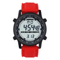 Henley Men's Digital Black Dial Rubber Strap Watch Red HDG038.10