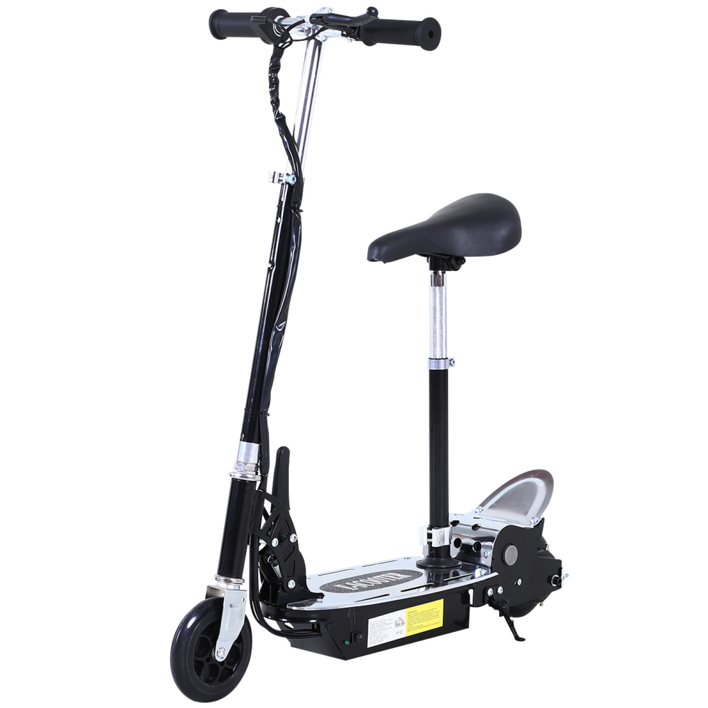 HOMCOM Teen Foldable Electric Scooters Electric Battery 120W with Brake Kickstand