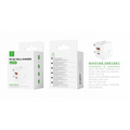 Woox MX0168 UK Type-C 20W PD & USB 3A QC Wall Charger, White