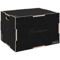 SPORTNOW 41/51/61cm Plyometric Jump Box, Wooden Plyo Box for Home Gym