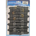 Black Leather Extra Long Watch Straps Pk10 size 14mm 1002BK