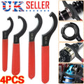 4PCS Coilover Wrench, Hook Wrenches Tools Set Shock Spanner Wrench Set C-Shape