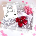 Best Friend Mini Gift Hamper with Silver Heart Earrings