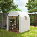 Polycarbonate Greenhouse, Walk-in Green House with Adjustable Roof Vent
