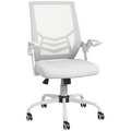 Vinsetto Mesh Swivel Office Chair Task Computer Chair with Lumbar Support, White