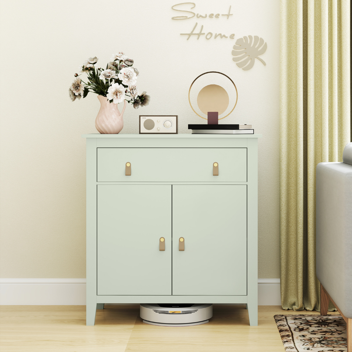 Three drawer shoe cabinet