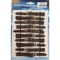 Brown Leather Extra Long Watch Straps Pk10 size 10mm 1002BR