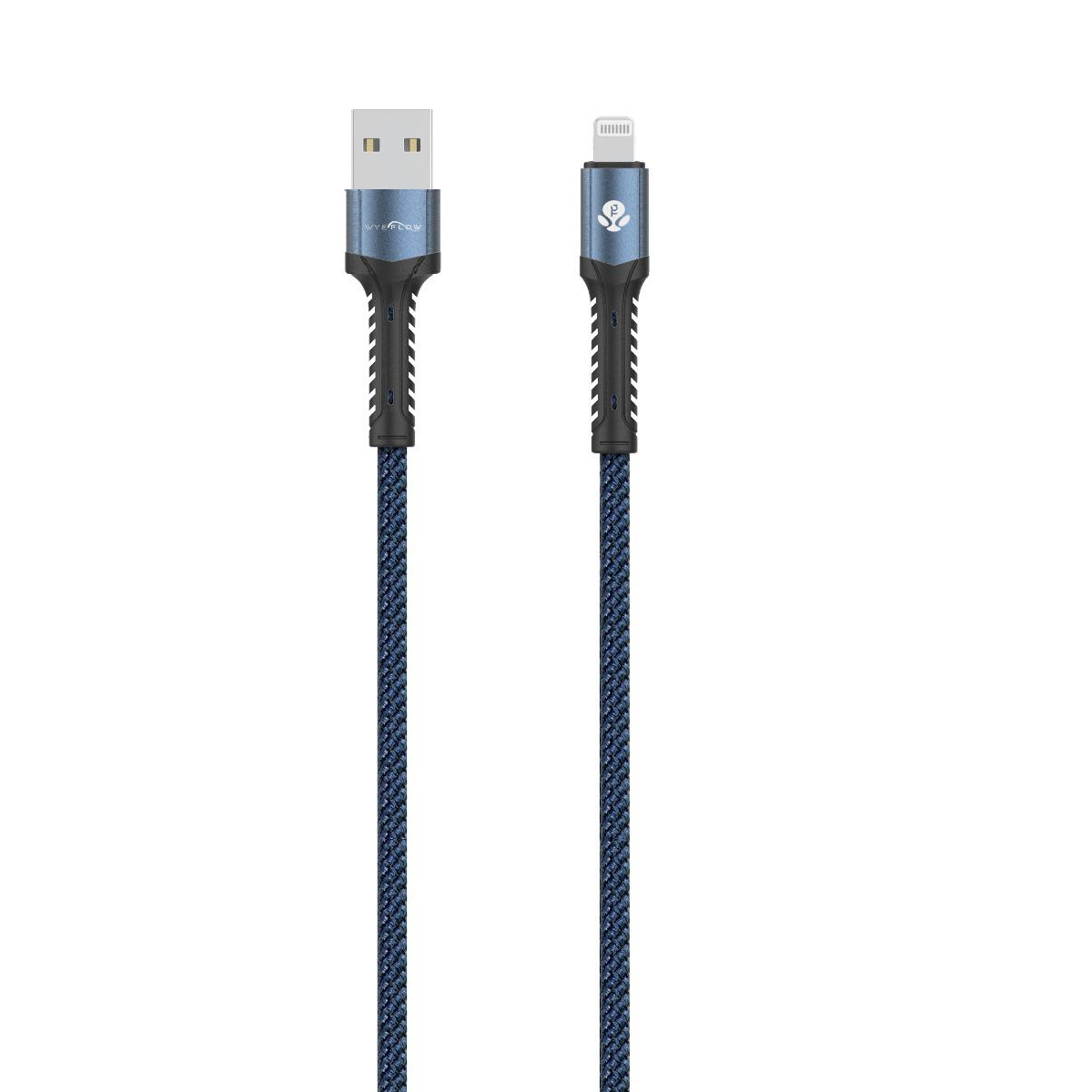WYEFLOW 10w SuperStrand Braided USB to 8-Pin Charging & Data Cable 1m