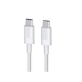 WYE 240W Braided Ultra Fast Charge/Sync C-C Cable 3m White