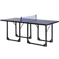 Tennis Table Ping Pong Foldable with Net Game Steel 183cm Indoor, Blue HOMCOM