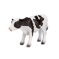 Holstein Calf Standing Toy  Realistic Farm Animal Figurine