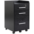 Compact Office Storage Cart with Wheels - Secure & Stylish Design