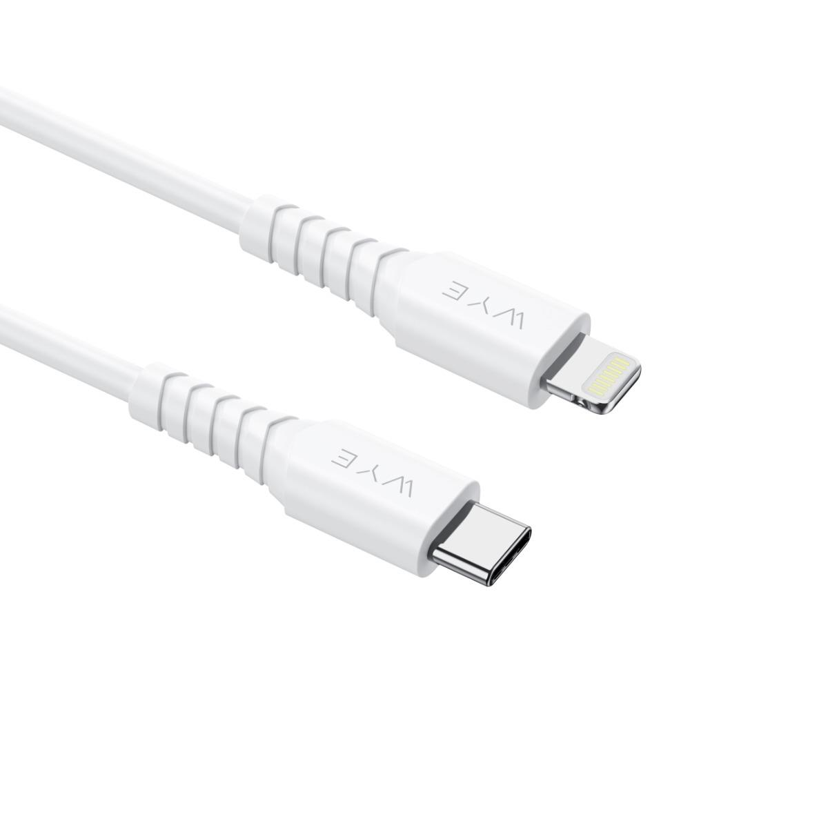 WYE USB-C to 8 Pin 20W Fast Charging & Data Cable 1m