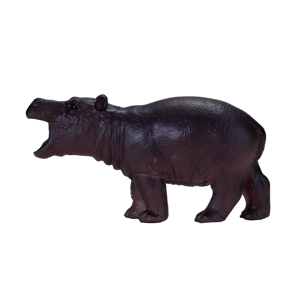 Hippo Baby Toy Figure  Realistic Wildlife Model