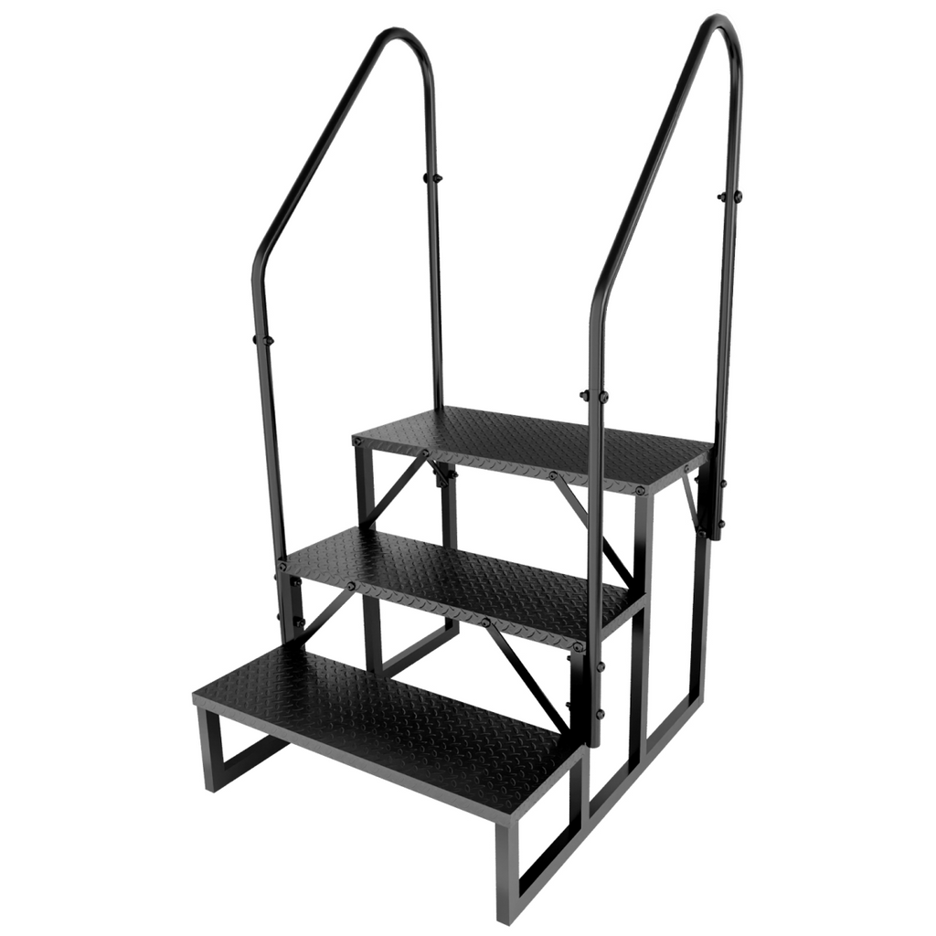 RV Step 3 Step Ladder, RV Step with Handrails