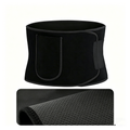 Waist Trimmer Belt Sport Workout Shaper Burner Slimming Belt with Phone Pocket Black