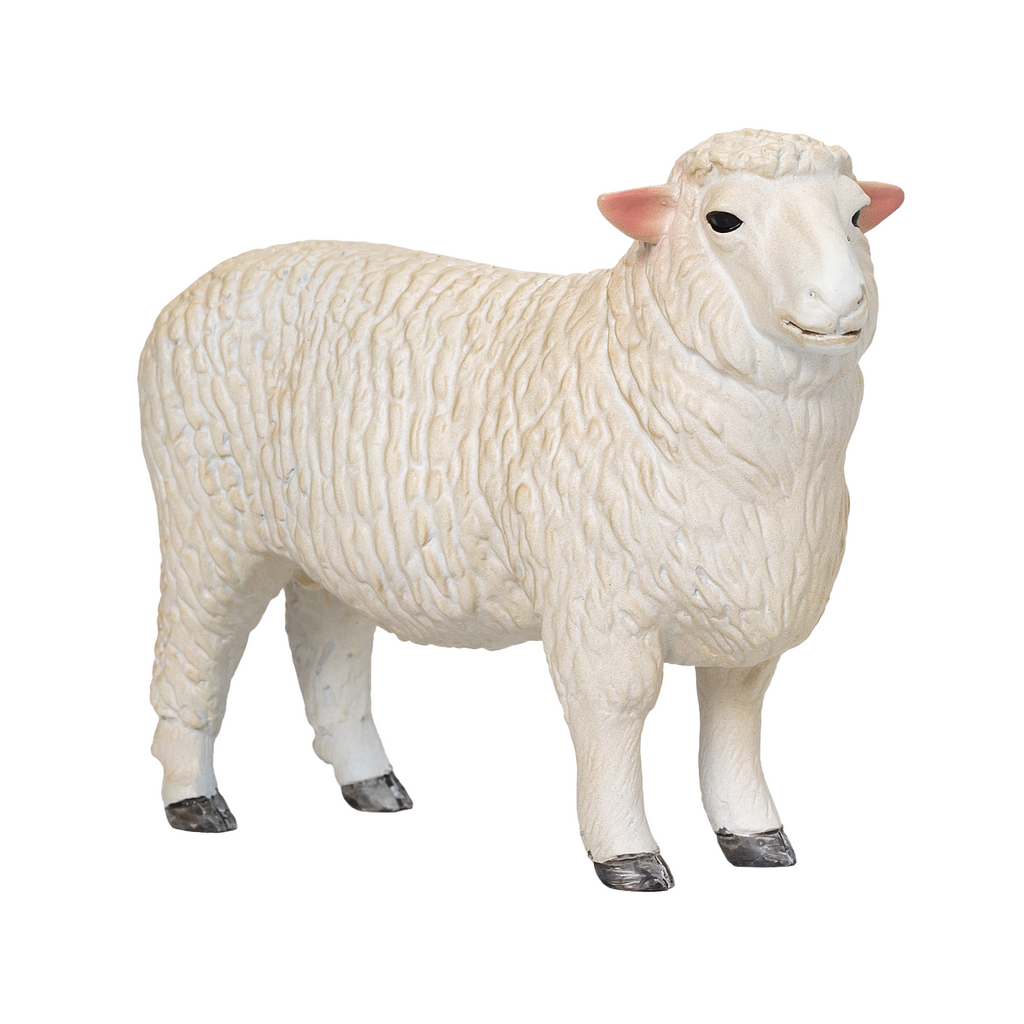 Romney Sheep Ram Toy  Realistic Farm Animal Figurine