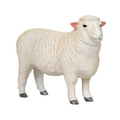 Romney Sheep Ram Toy  Realistic Farm Animal Figurine