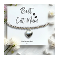 Best Cat Mum Bracelet and Gift Card
