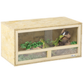 PawHut Reptile Terrarium with Transparent Sliding Doors, Breathable Mesh