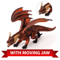 Fire Dragon Toy  Realistic Fantasy Creature Figure