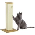 80cm Sisal Rope Scratching Post with Toy Ball - White