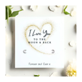 Love You To The Moon & Back Earrings with Gift Card