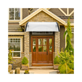 【Same Code：48202358】HT-120 x 80 Household Application Door & Window Rain Cover Eaves Canopy White & Black Bracket