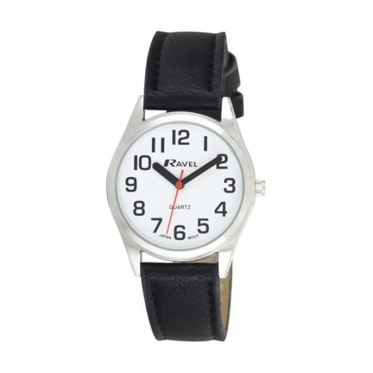 Ravel Men's Classic Strap Watch Black / Silver Watch R0125.01.1