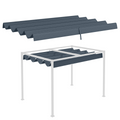 Outsunny Pergola Sun Shade Cover Roof Replacement for 3 x 2.15m Pergola, Grey
