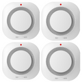 (4 Pack)Smoke Alarm Fire Protection Home Security System Smoke Alarm