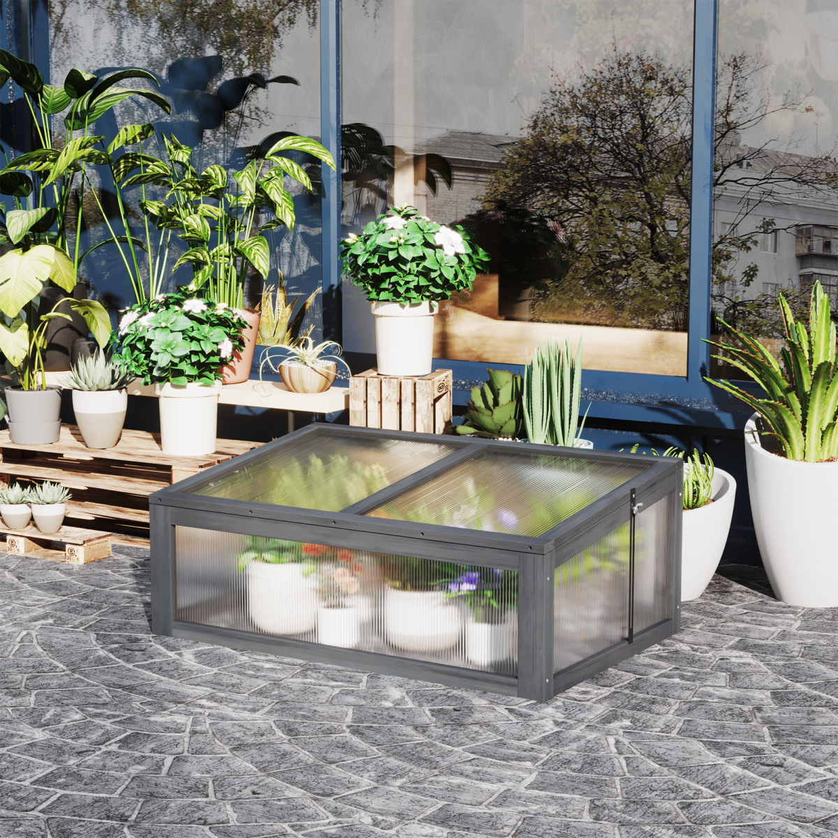 Wooden Cold Frame Greenhouse