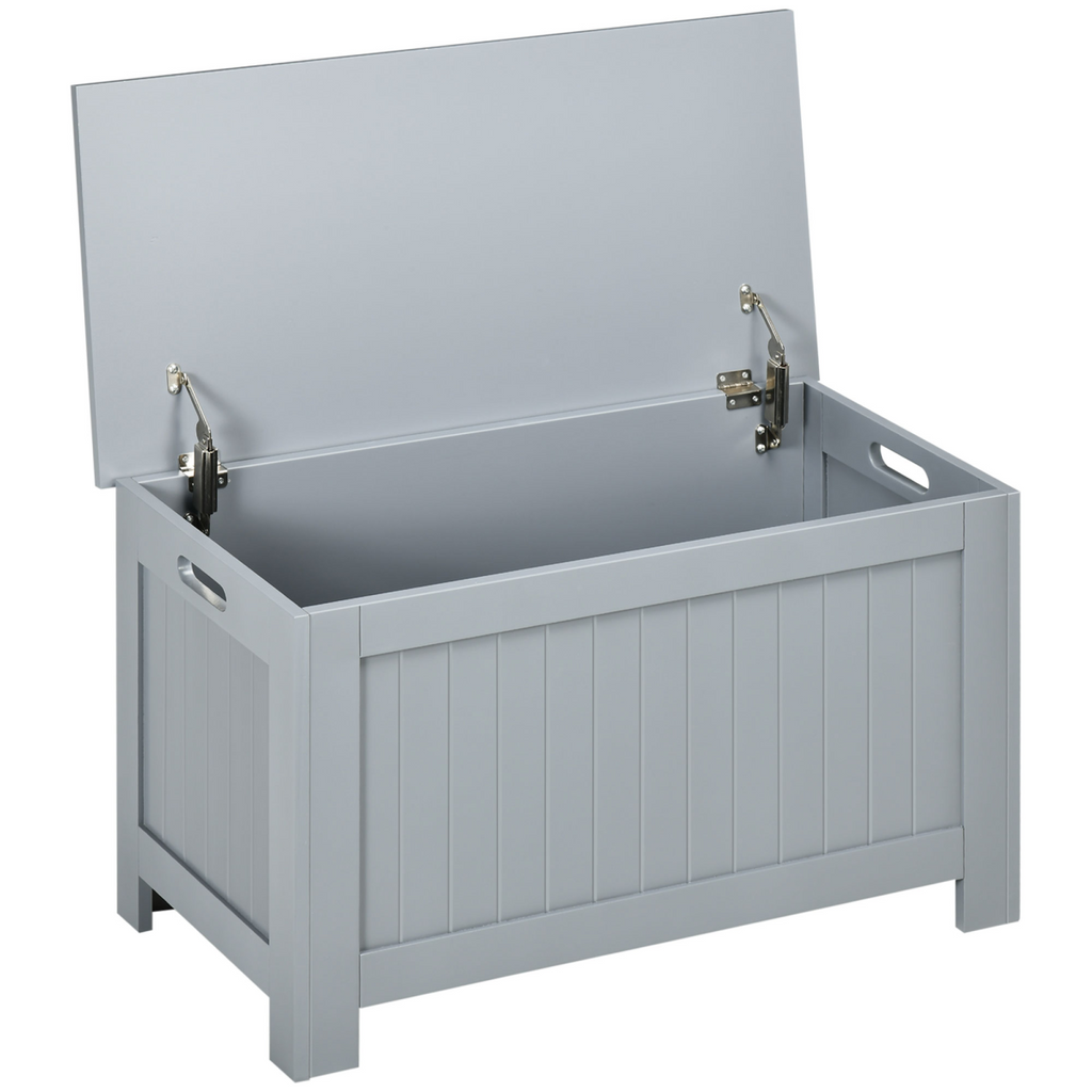 Large Storage Box Toy Chest Cabinet Unit Organizer with Lid & Safety Hinges