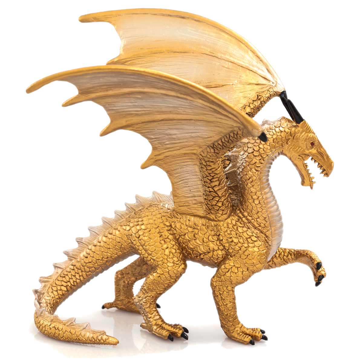 Golden Dragon Toy  Fantasy Mythical Creature Figure