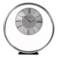 Widdop Round Silver Mantel Clock W2937S