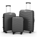 V-shaped stripe 3-in-1 PP trolley case 20in 24in 28in PP iron trolley classic