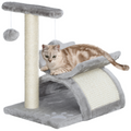 Cat Tree Plush Scratcher Activity Play Center Tunnel Dangling Ball