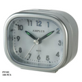 Amplus Travel White Dial Luminous Hands Silver Alarm Clock PT182S
