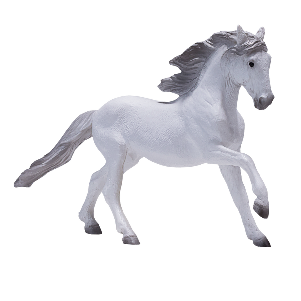 Lusitano Grey Horse Toy  Realistic Equestrian Model