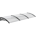 Front Door Canopy, Outdoor Awning, 300 x 100cm Rain Shelter Clear 300x100