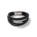 Men's Angel Feather Black Bracelet
