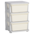 HOMCOM Kids Storage Unit w/ Three Drawers Three-Tier Chest Vertical Dresser