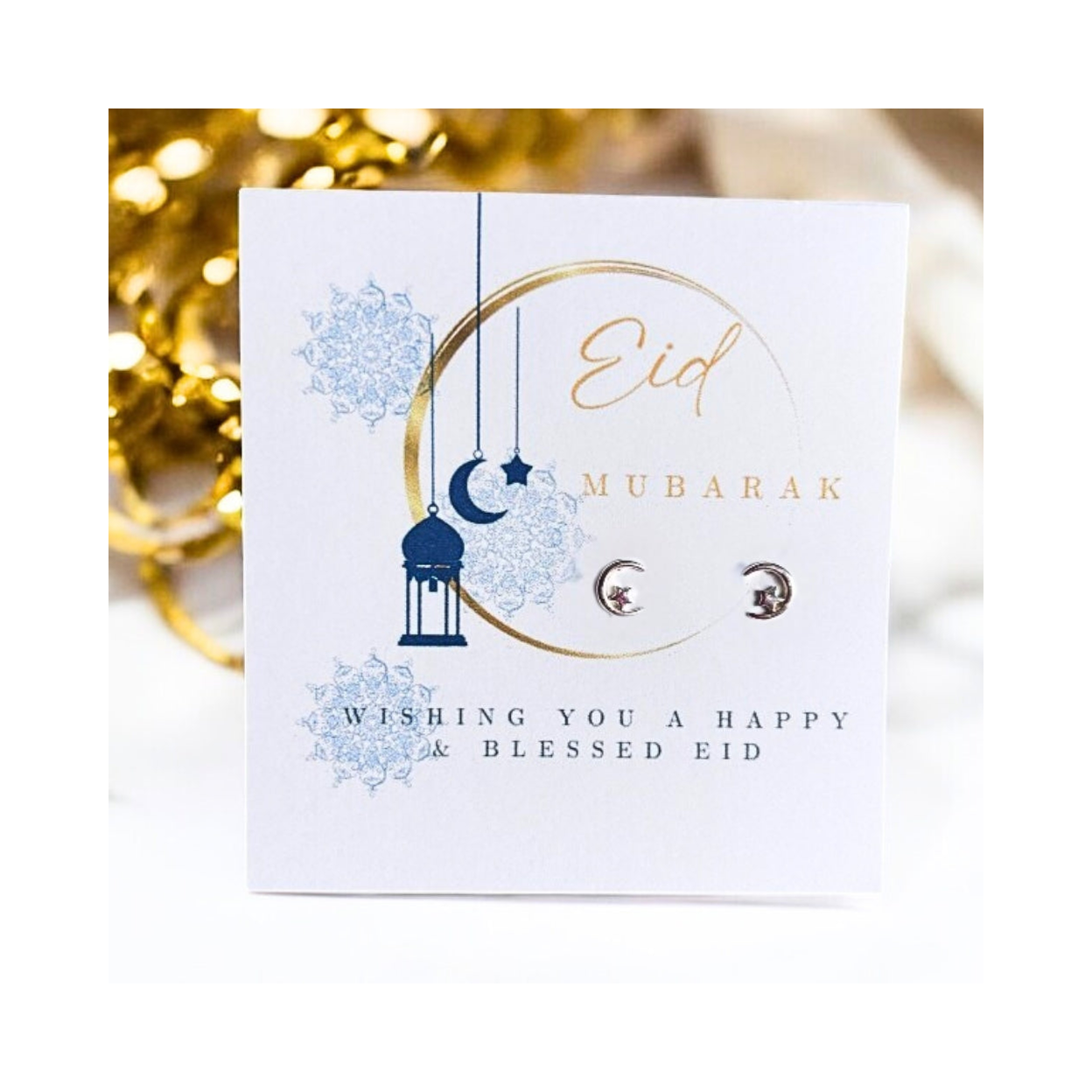 Eid Mubarak Moon & Star Earrings | Gift for Sister, Mum, Gran, Best Friend