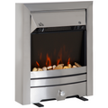 LED Flame Electric Fire Place-Stainless Steel 2KW Pebble Burning Effect Indoor