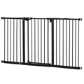 Adjustable Safety Gate 3 Extensions and Four Adjustable Screws, PawHut