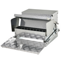 Automatic Chicken Feeder Galvanized Steel Poultry Feeders, 11.5kg of Feeds